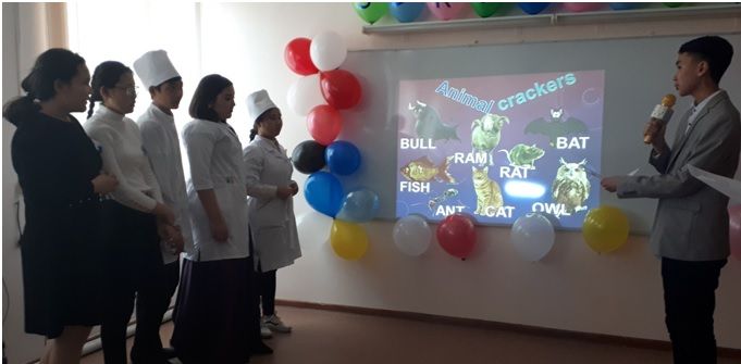 English teacher S.O. Zharlygasova held an extracurricular event “Surprise me!”. 